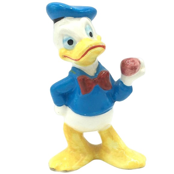 VTG DISNEY Porcelain Figures Mickey Mouse OR Donald Duck  JAPAN - Picture 6 of 9